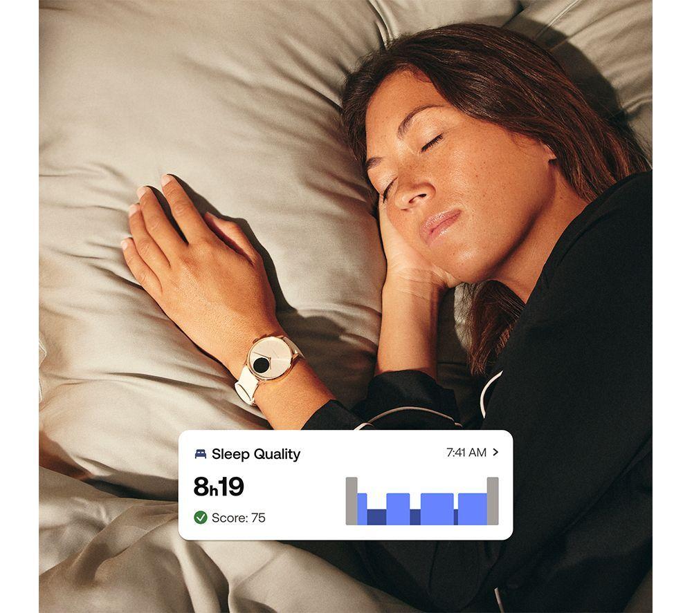 WITHINGS ScanWatch Light Hybrid Smart Watch - Pearl White, 37 mm image number 8 of 11