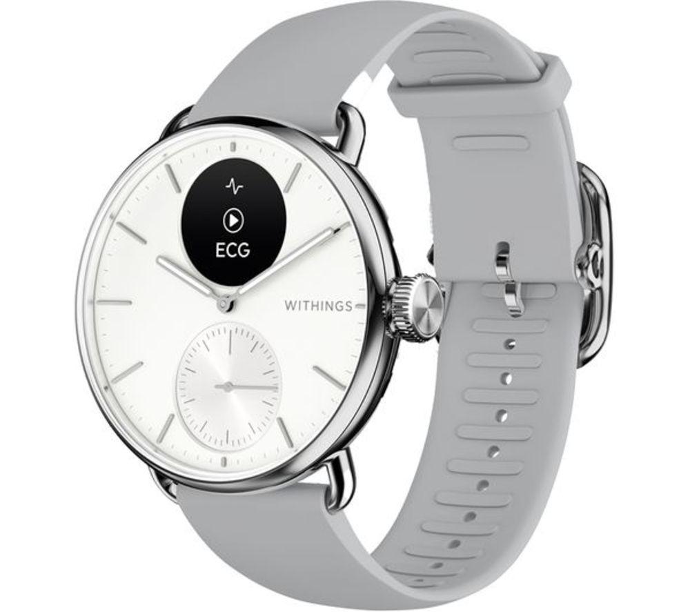 WITHINGS ScanWatch 2 Hybrid Smart Watch - White, 38 mm image number 2 of 11