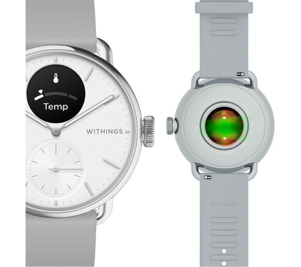 WITHINGS ScanWatch 2 Hybrid Smart Watch - White, 38 mm image number 5 of 11