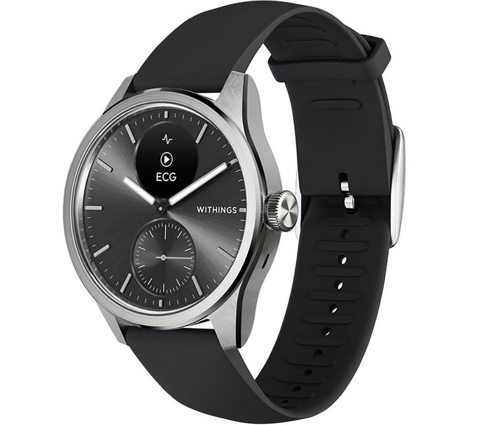 WITHINGS ScanWatch 2 Hybrid Smart Watch - Black, 42 mm