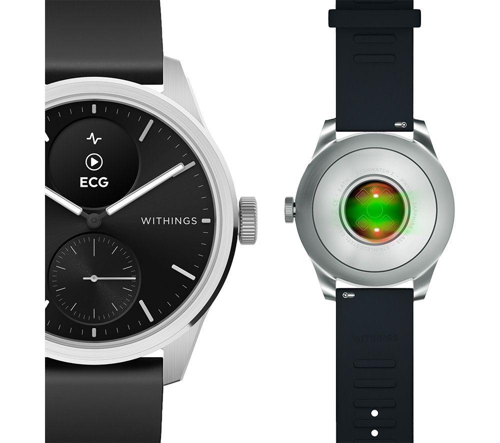 WITHINGS ScanWatch 2 Hybrid Smart Watch - Black, 42 mm image number 5 of 11