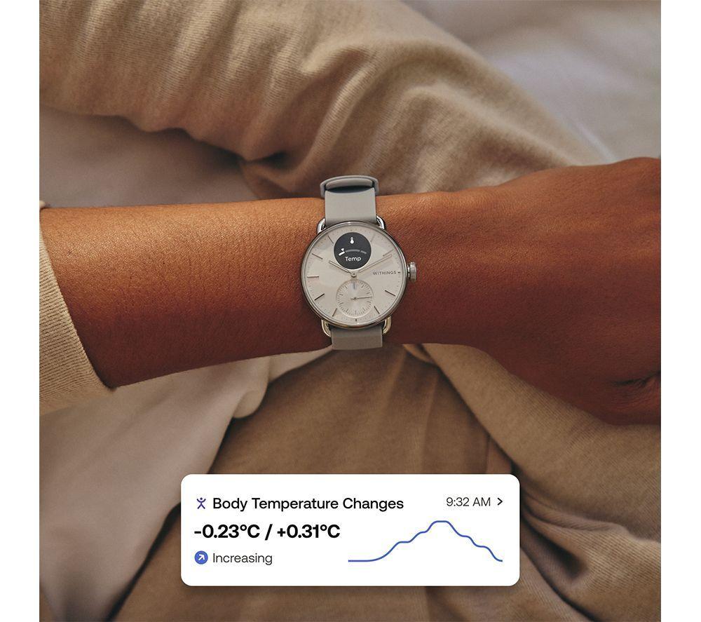 WITHINGS ScanWatch 2 Hybrid Smart Watch - Black, 38 mm image number 8 of 11