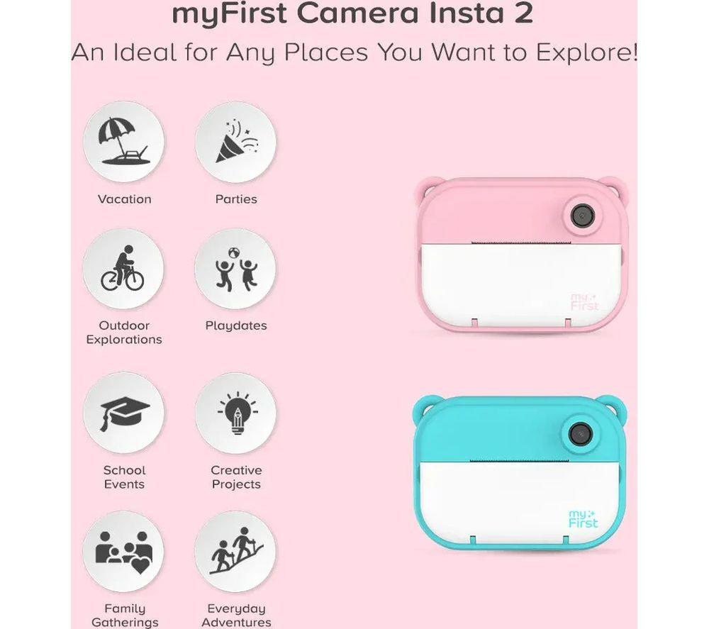 MYFIRST Insta 2 Digital Instant Camera - Pink image number 4 of 6