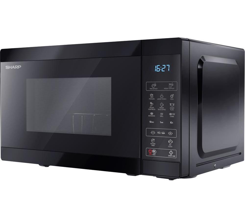 SHARP YC-MG02U-B Microwave with Grill - Black image number 2 of 5