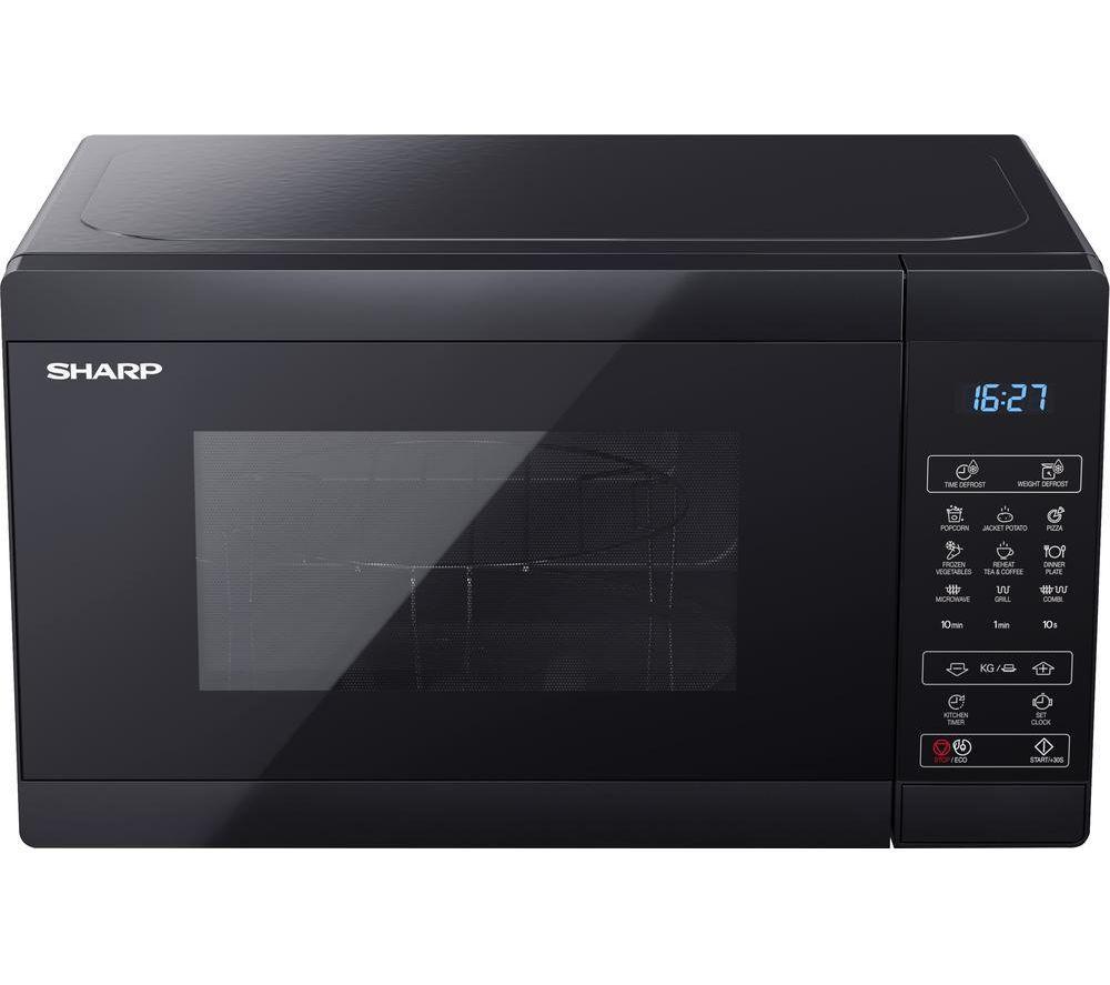 SHARP YC-MG02U-B Microwave with Grill - Black image number 3 of 5