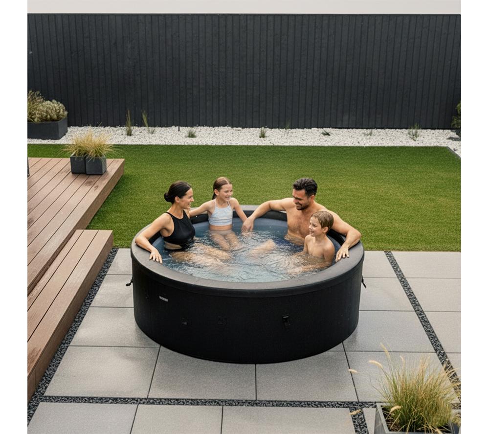 WAVE Tahoe 4-Person Eco Foam Smart Hot Tub - Graphite Grey image number 2 of 7