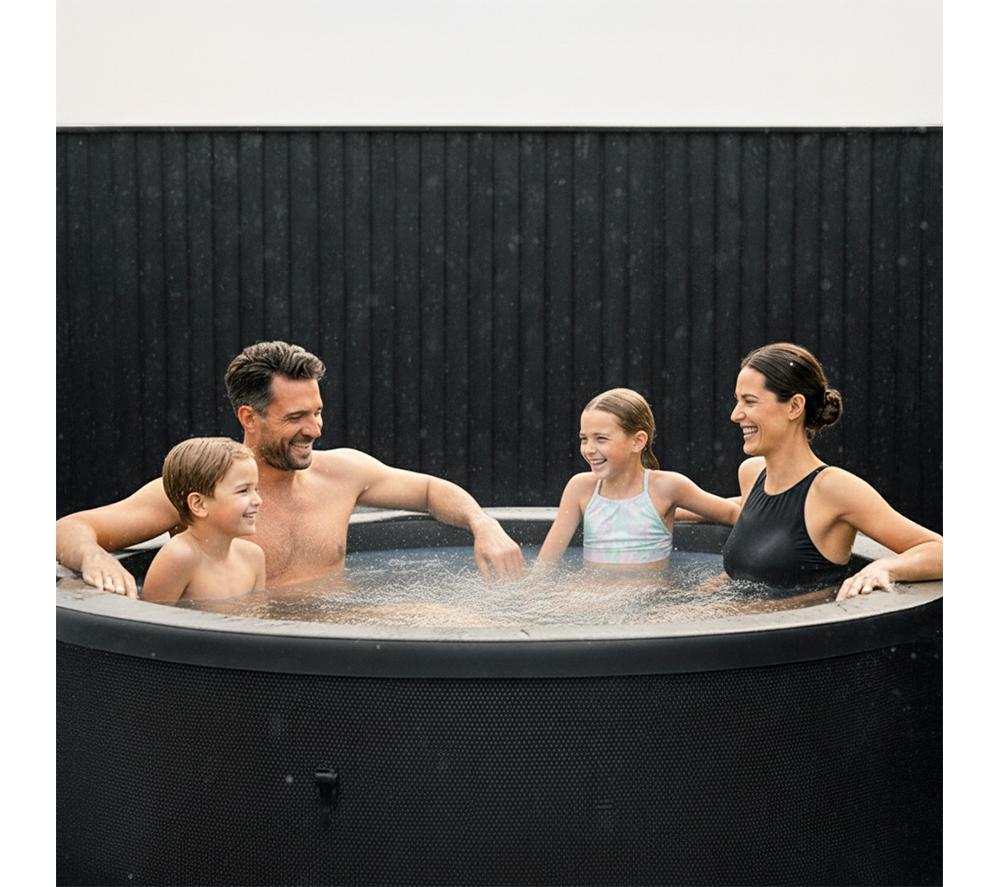 WAVE Tahoe 4-Person Eco Foam Smart Hot Tub - Graphite Grey image number 7 of 7
