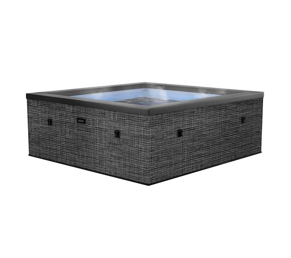 Rackhams Grey Garda 4/6 Person Eco Foam Hot Tub With Built-In Integrated Heater - Flint - 4 Person | 160X70cm - Standard - Image 5