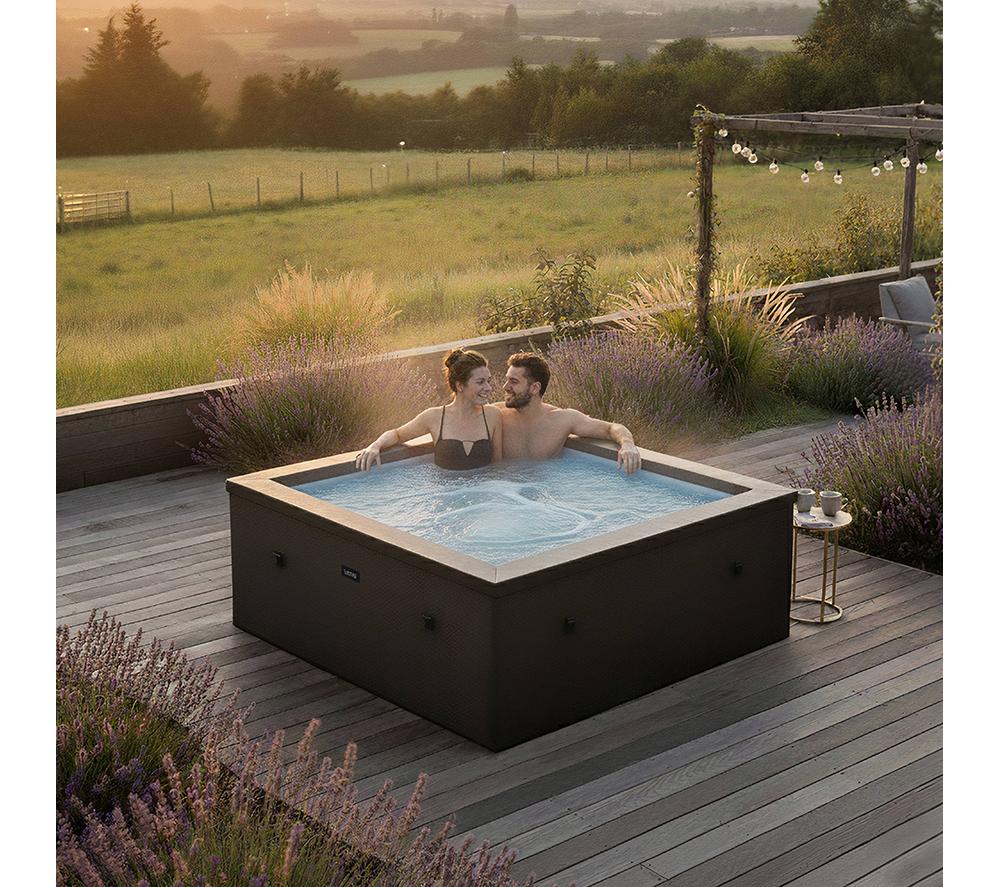 WAVE Garda Eco Foam Smart Hot Tub 4 People - Pebble White image number 4 of 7