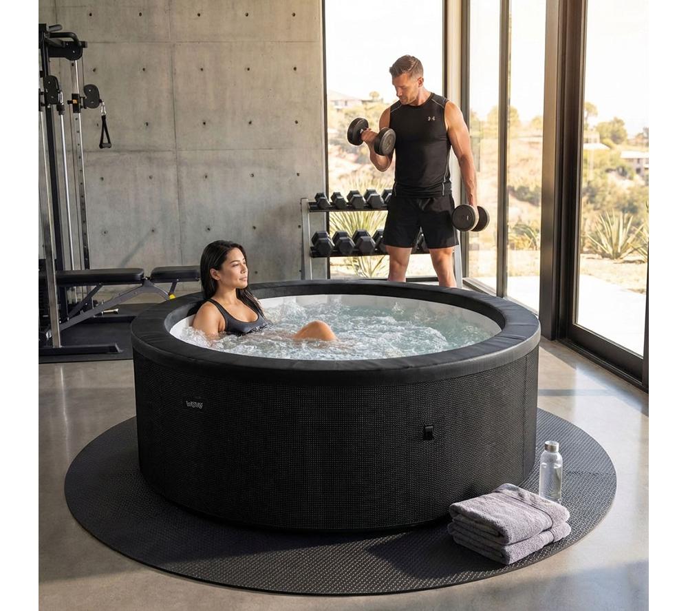 WAVE Tahoe Eco Foam Smart Hot Tub - Charcoal Black image number 3 of 8