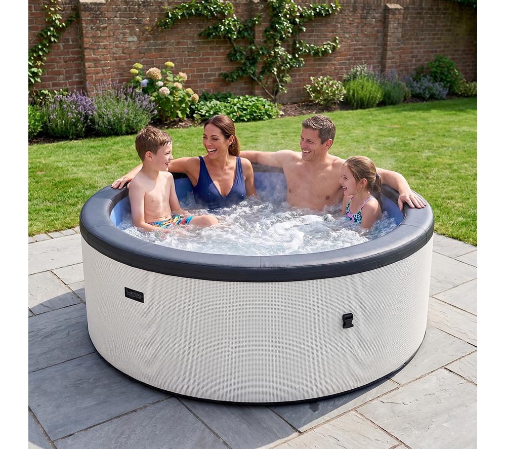Wave Tahoe 6-Person Hot Tub - Eco Foam - Integrated Heater - Pebble White, White - Image 5