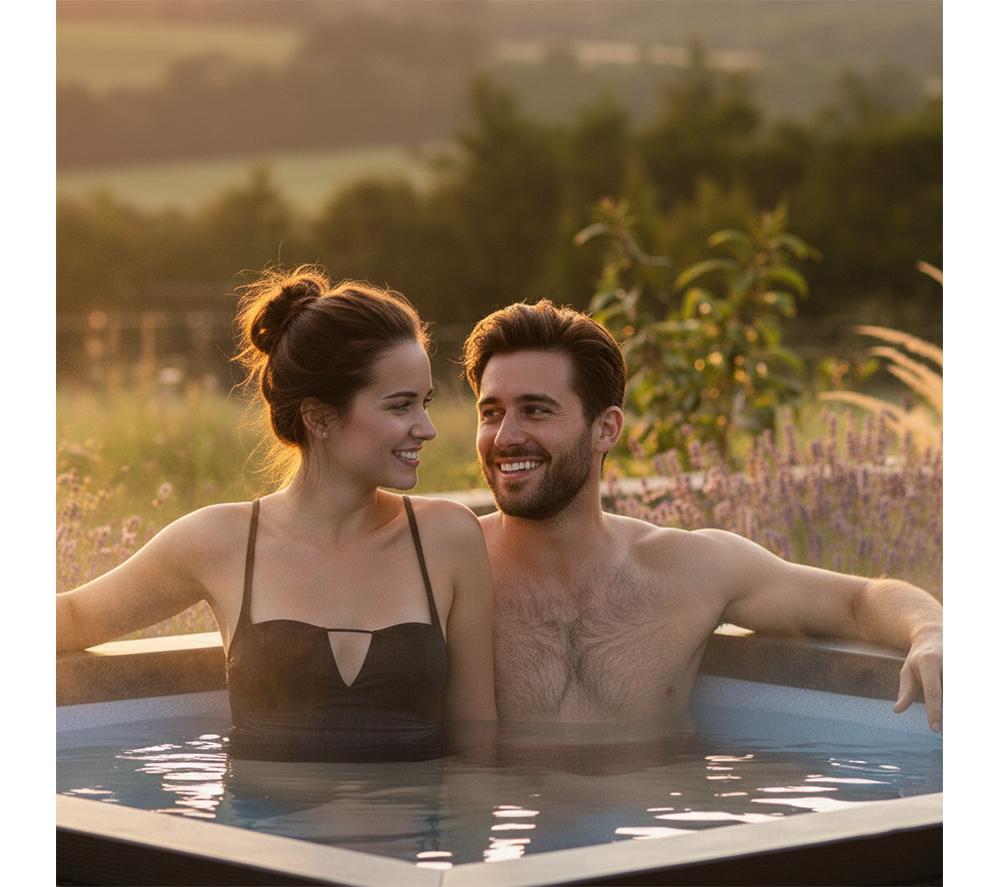 WAVE Garda Eco Foam Smart Hot Tub 6 Persons - Charcoal Black image number 2 of 7