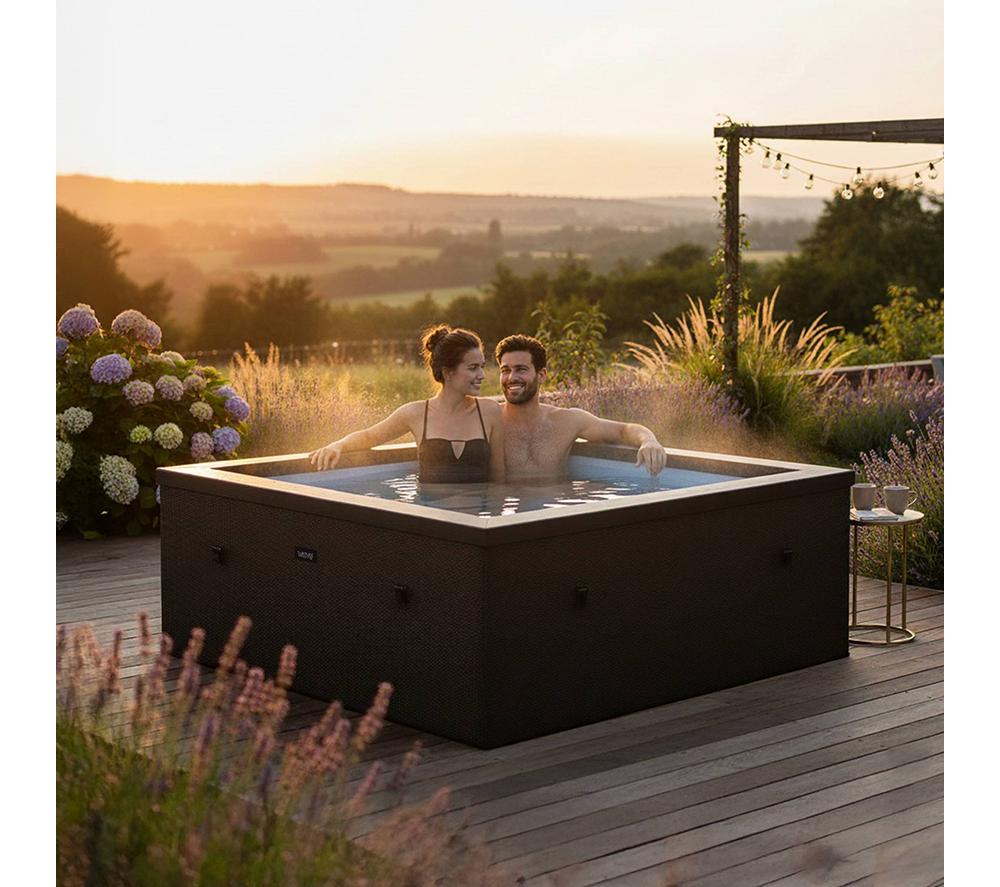 WAVE Garda Eco Foam Smart Hot Tub 6 People - Pebble White image number 2 of 7