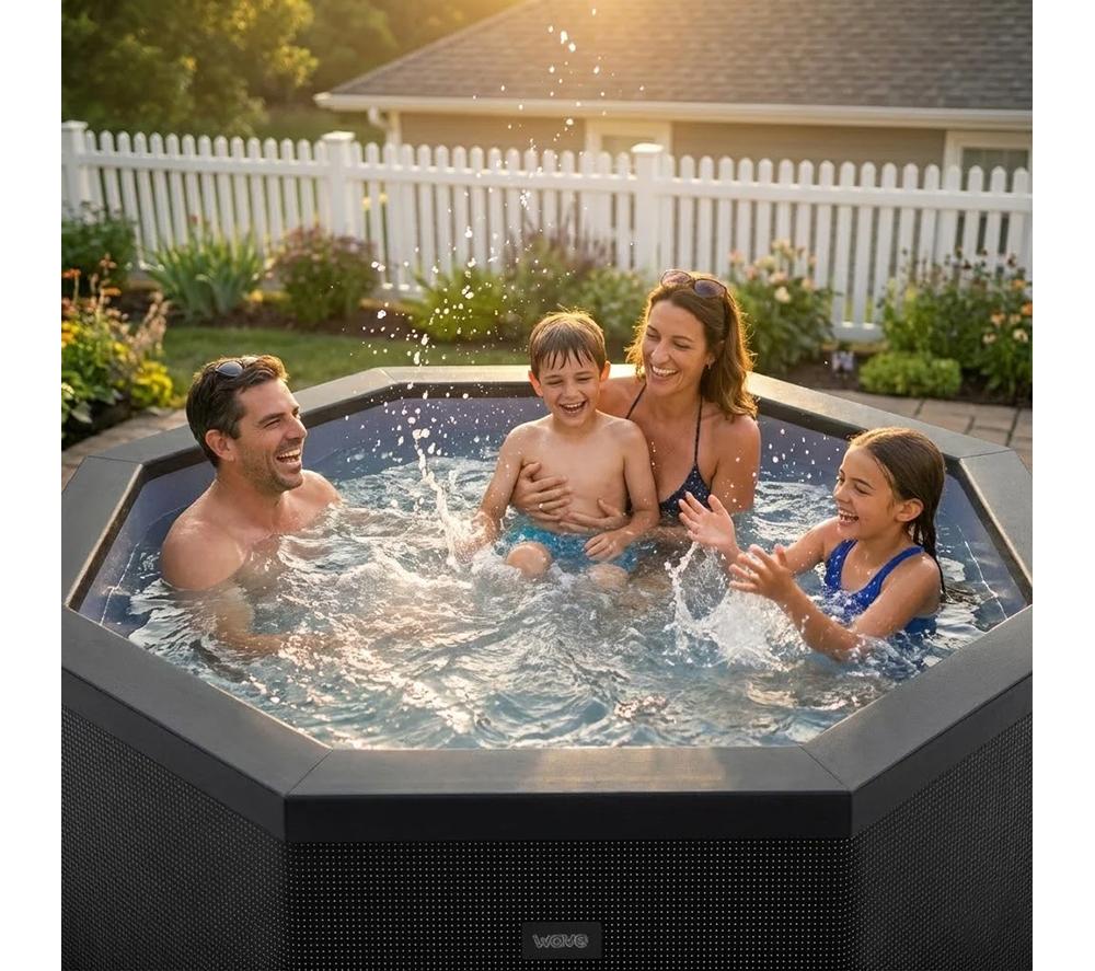 WAVE Como Eco Foam Smart Hot Tub - Flint Grey image number 3 of 6