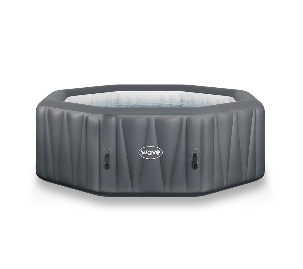WAVE The Aegean 6-Person Inflatable Hot Tub - Dark Grey image number 3 of 5