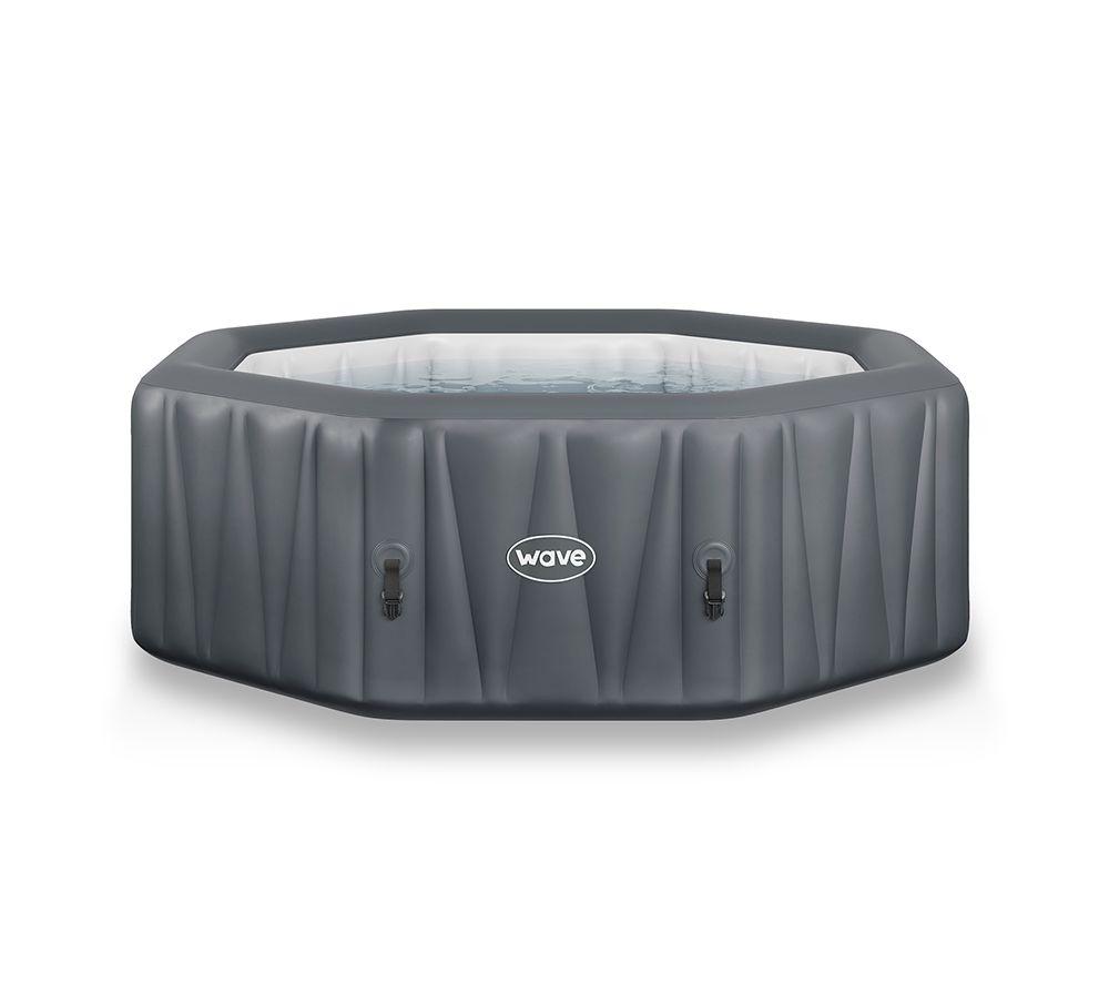 WAVE The Aegean 6-Person Inflatable Hot Tub - Dark Grey image number 7 of 9
