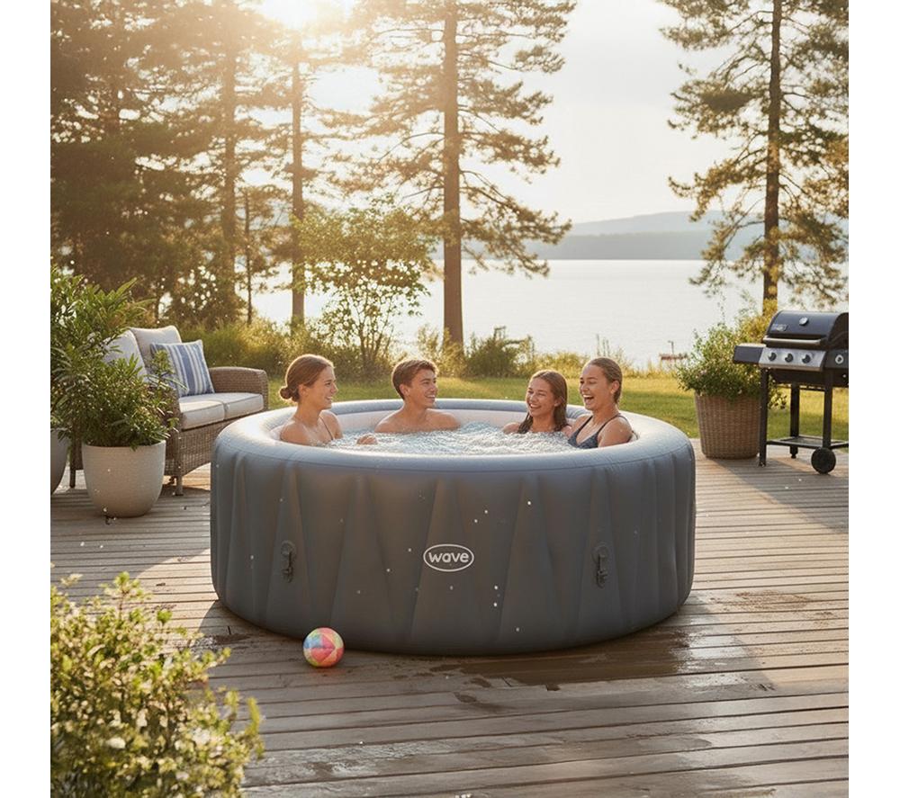 WAVE The Atlantic Inflatable Hot Tub - Dark Grey image number 2 of 6