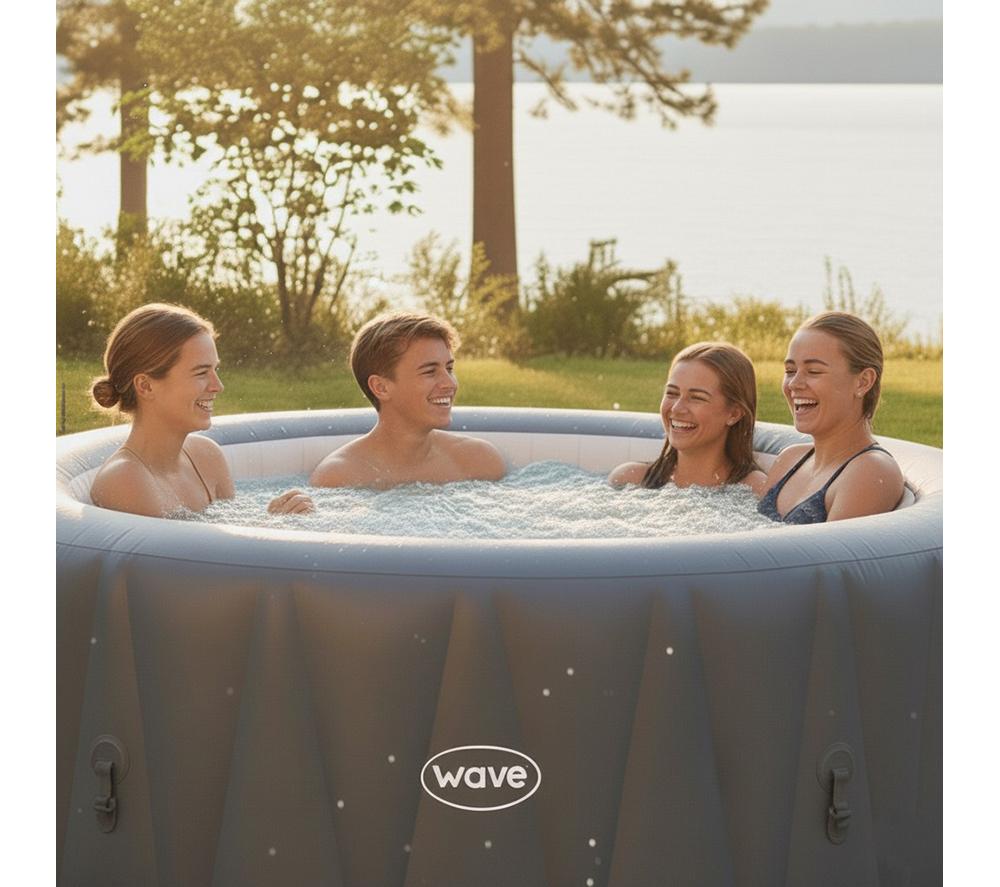 WAVE The Atlantic Inflatable Hot Tub - Dark Grey image number 3 of 6