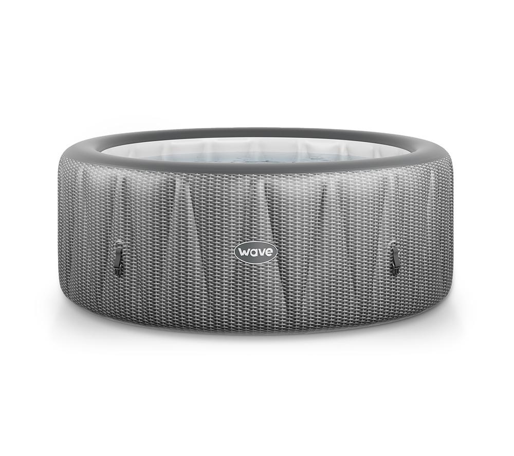 WAVE The Atlantic Inflatable Hot Tub - Grey Rattan image number 4 of 6