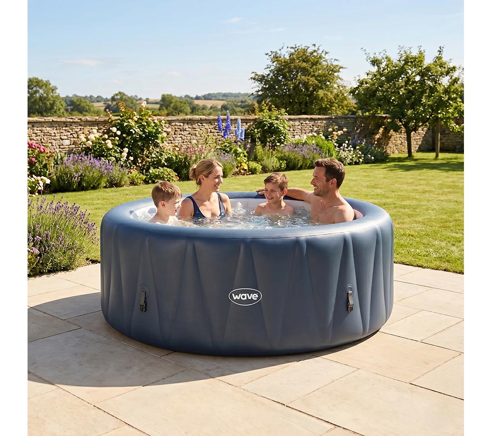 Wave The Atlantic Inflatable Hot Tub - Navy