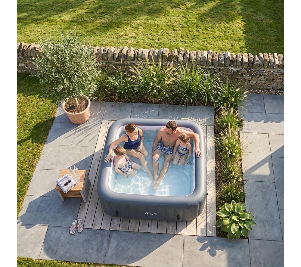 WAVE Pacific Inflatable Hot Tub 4 Persons - Dark Grey image number 2 of 6