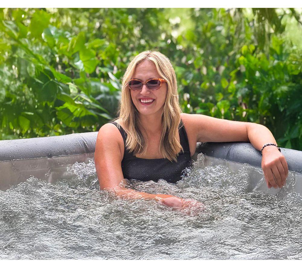 WAVE Pacific Inflatable Hot Tub 4 Persons - Dark Grey image number 8 of 9
