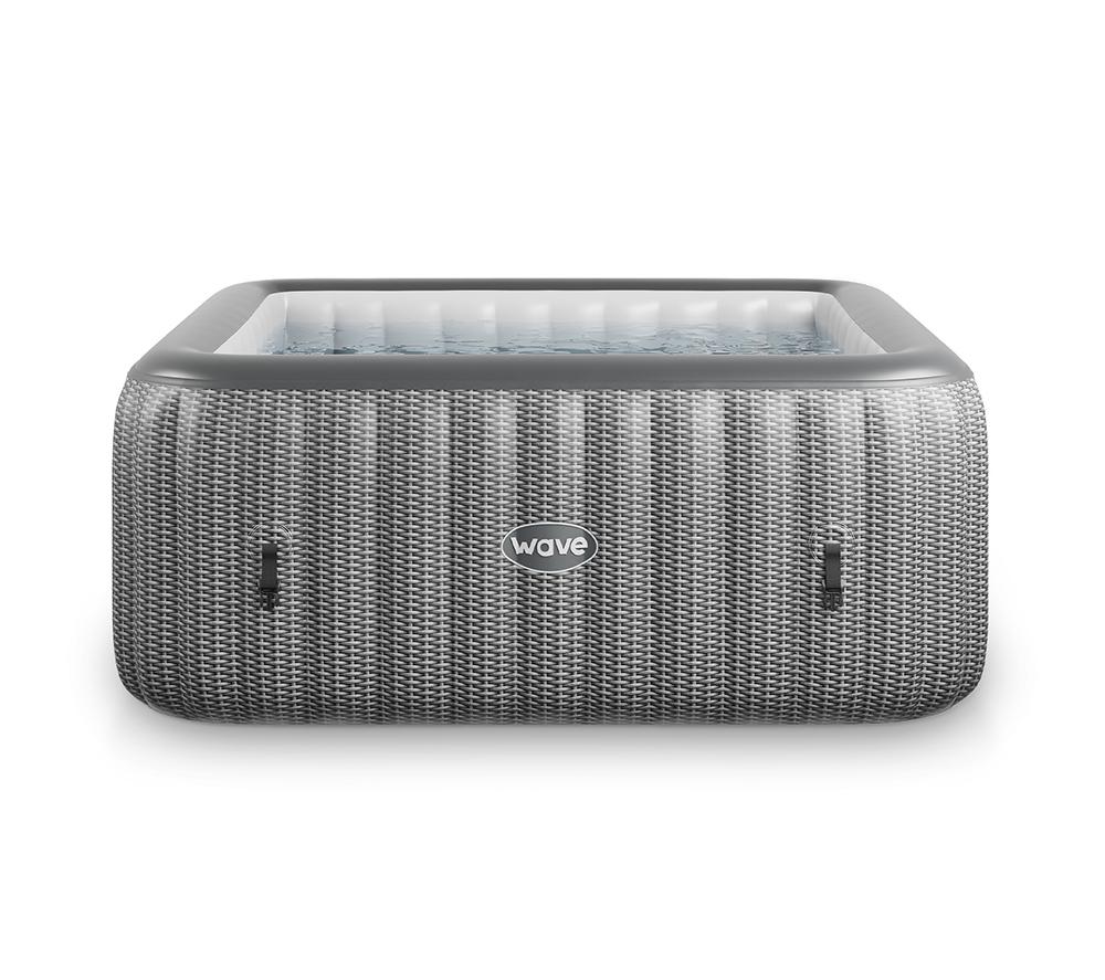 WAVE Pacific Inflatable Hot Tub 4 Persons - Grey Rattan image number 4 of 6