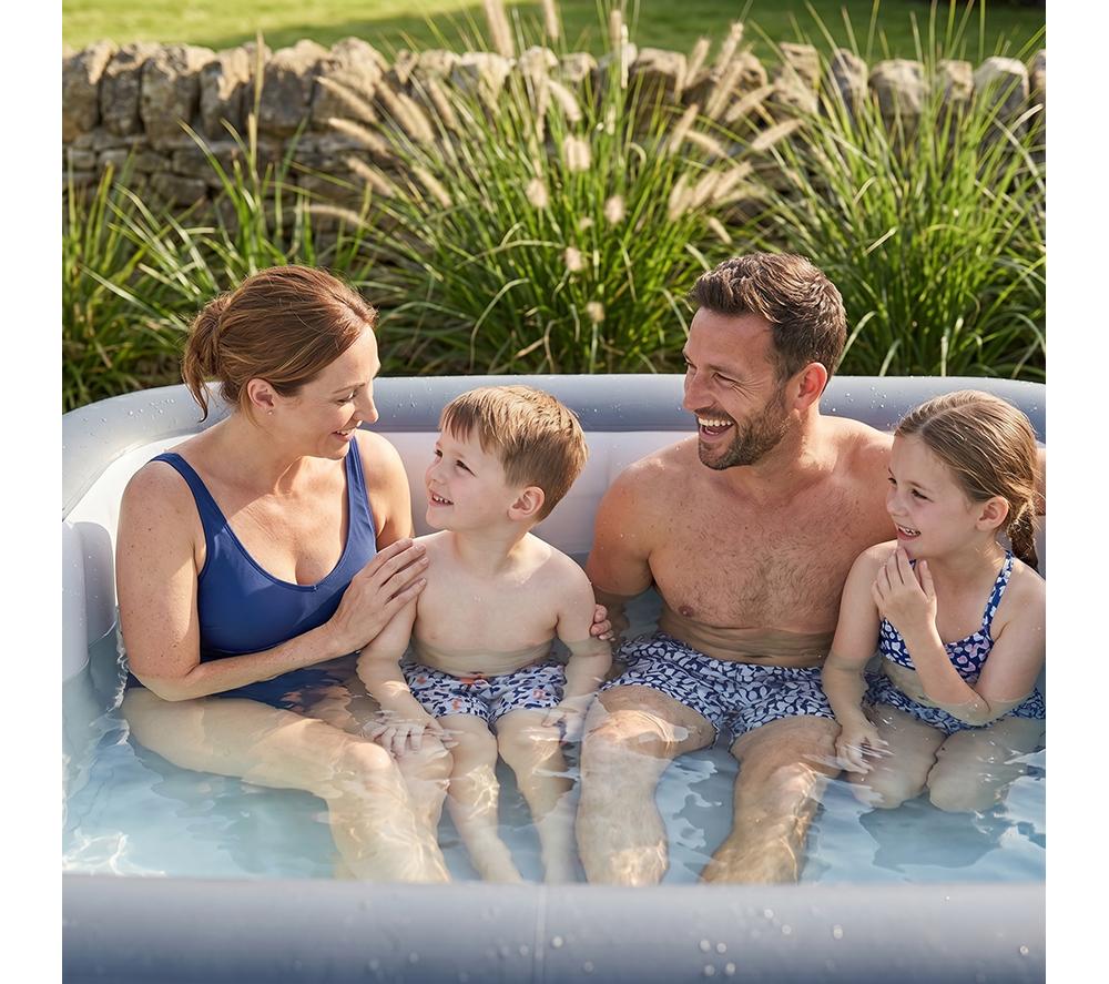 WAVE Pacific Inflatable Hot Tub 6 Persons - Dark Grey image number 3 of 6