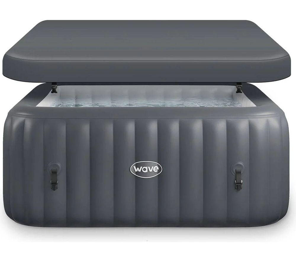 WAVE Pacific Inflatable Hot Tub 6 Persons - Dark Grey image number 9 of 11