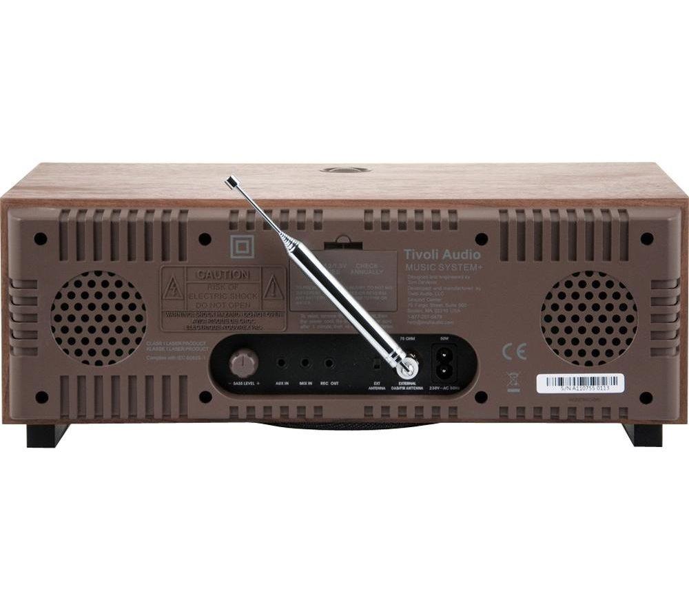 TIVOLI Music System+ Bluetooth All-in-One Traditional Hi-Fi System - Walnut & Beige image number 2 of 3