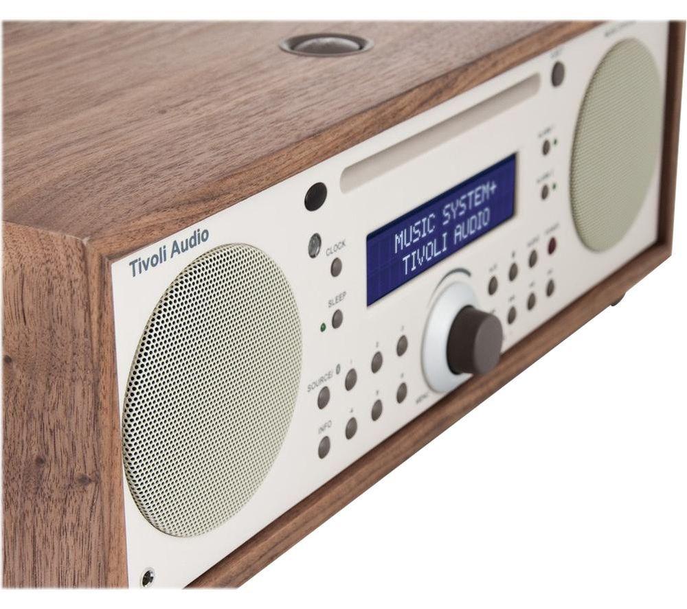 TIVOLI Music System+ Bluetooth All-in-One Traditional Hi-Fi System - Walnut & Beige image number 3 of 3