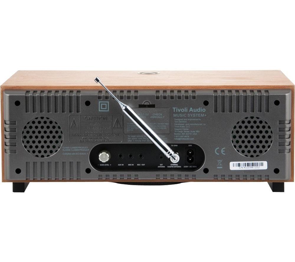 TIVOLI Music System+ Bluetooth All-in-One Traditional Hi-Fi System - Cherry & Metallic Taupe image number 3 of 4