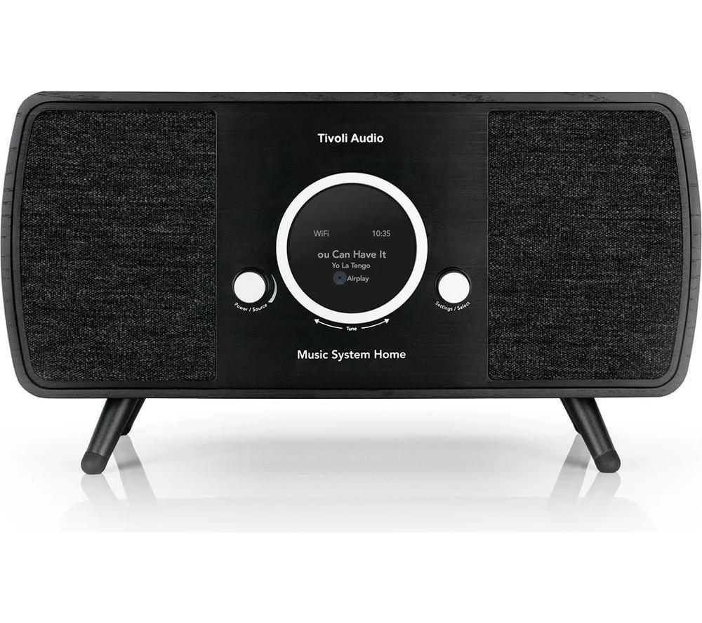 Tivoli Music System Home Gen 2 Wireless Multi-room Traditional Hi-Fi System - Black Ash, Black