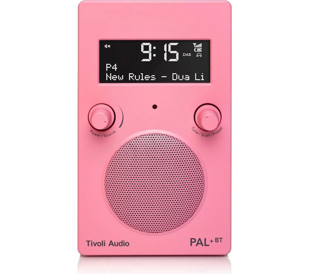 TIVOLI PAL+ BT DAB/FM Portable Bluetooth Radio - Pink