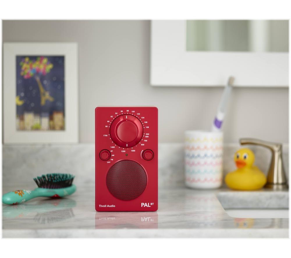 TIVOLI PAL BT DAB/FM Portable Bluetooth Radio - Red image number 2 of 10