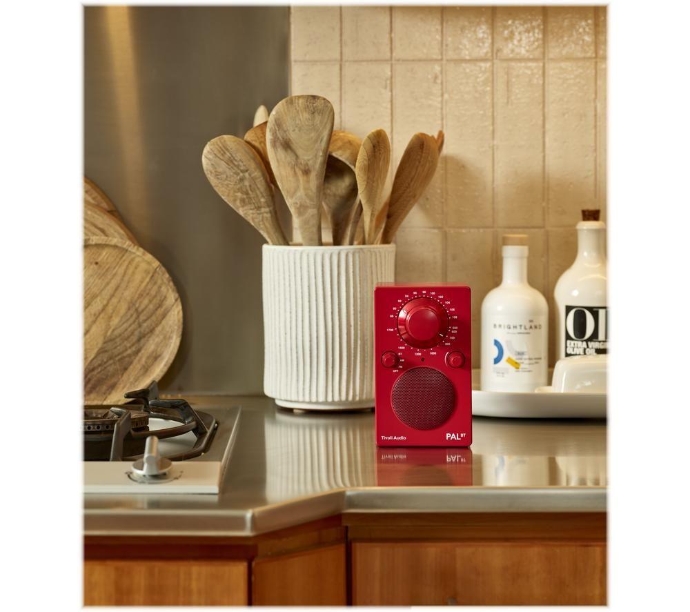 TIVOLI PAL BT DAB/FM Portable Bluetooth Radio - Red image number 3 of 10