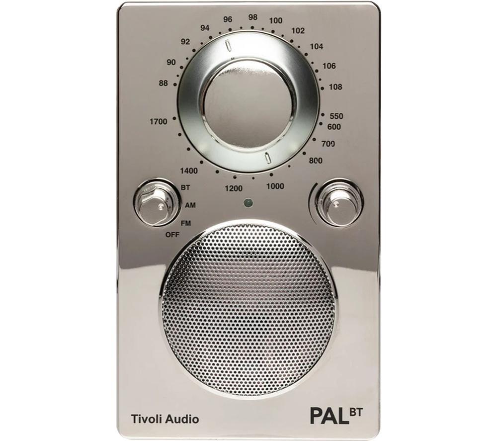 TIVOLI PAL BT DAB/FM Portable Bluetooth Radio - Chrome image number 3 of 5