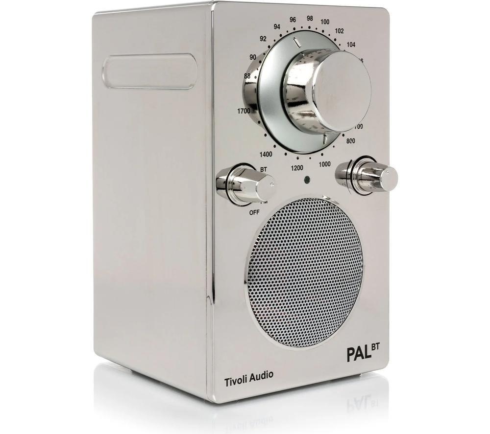 TIVOLI PAL BT DAB/FM Portable Bluetooth Radio - Chrome image number 4 of 5