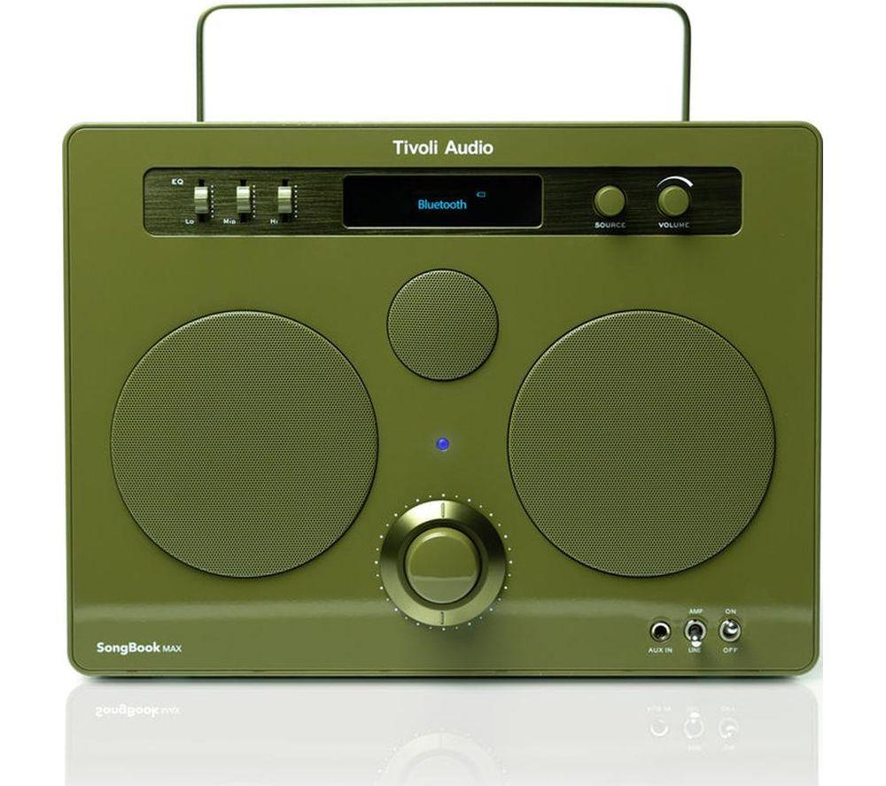 Tivoli Songbook Max Portable Dabﱓ Bluetooth Speaker - Green, Green