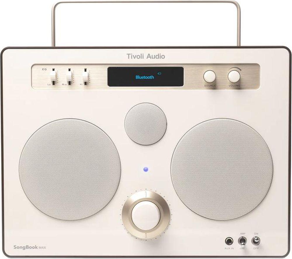 Tivoli Songbook Max Portable Dabﱓ Bluetooth Speaker - Cream & Brown, Cream,Brown