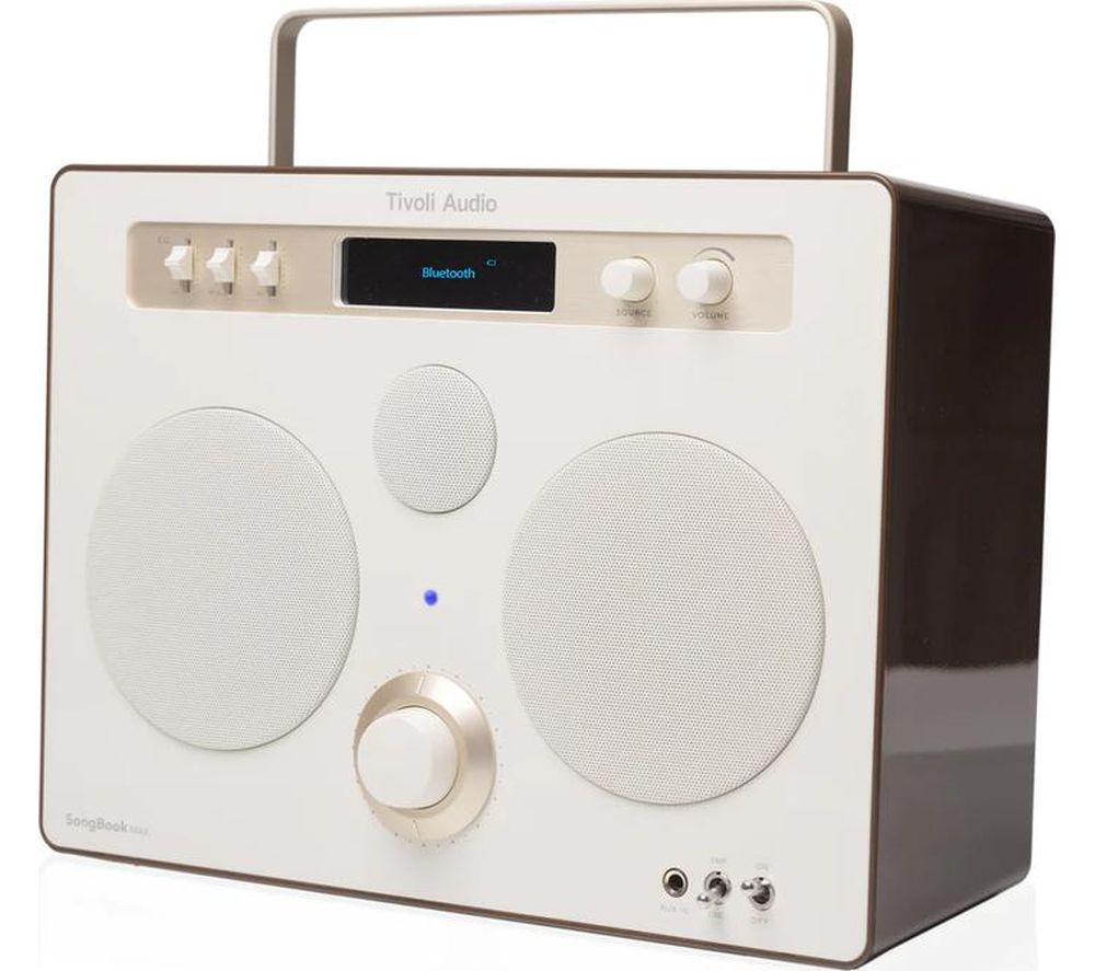 TIVOLI SongBook Max Portable DAB+/FM Bluetooth Speaker - Cream & Brown image number 2 of 5