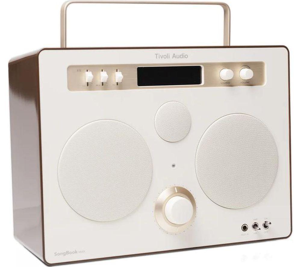 TIVOLI SongBook Max Portable DAB+/FM Bluetooth Speaker - Cream & Brown image number 3 of 5