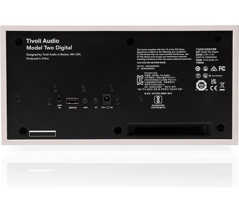 TIVOLI Model Two Digital Wireless Multi-Room Speaker - White & Silver image number 4 of 5