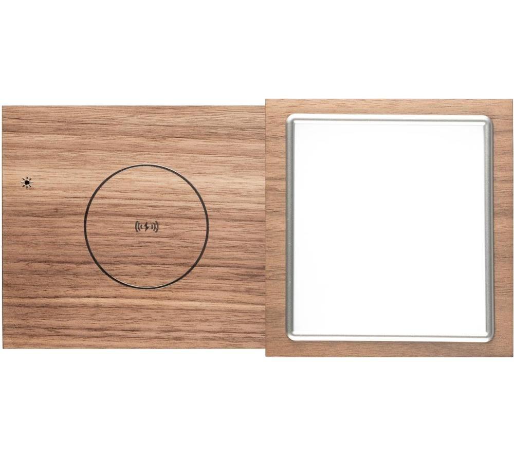 TIVOLI Revive Bluetooth Speaker with Wireless Charging Pad & LED Lamp - Walnut & Grey image number 5 of 5