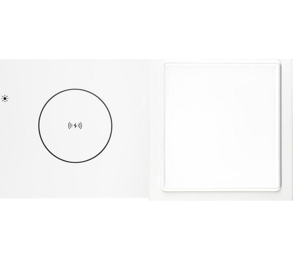 TIVOLI Revive Bluetooth Speaker with Wireless Charging Pad & LED Lamp - White & Grey image number 2 of 4