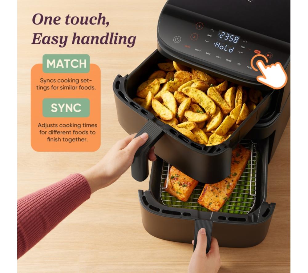 COSORI&nbsp; Turbo Tower 10.8L Dual Air Fryer - Black image number 11 of 11