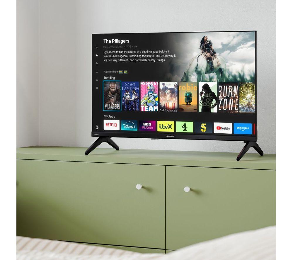 SHARP 1T-C32HE3245KB 32" Smart HD Ready HDR QLED TV image number 10 of 11