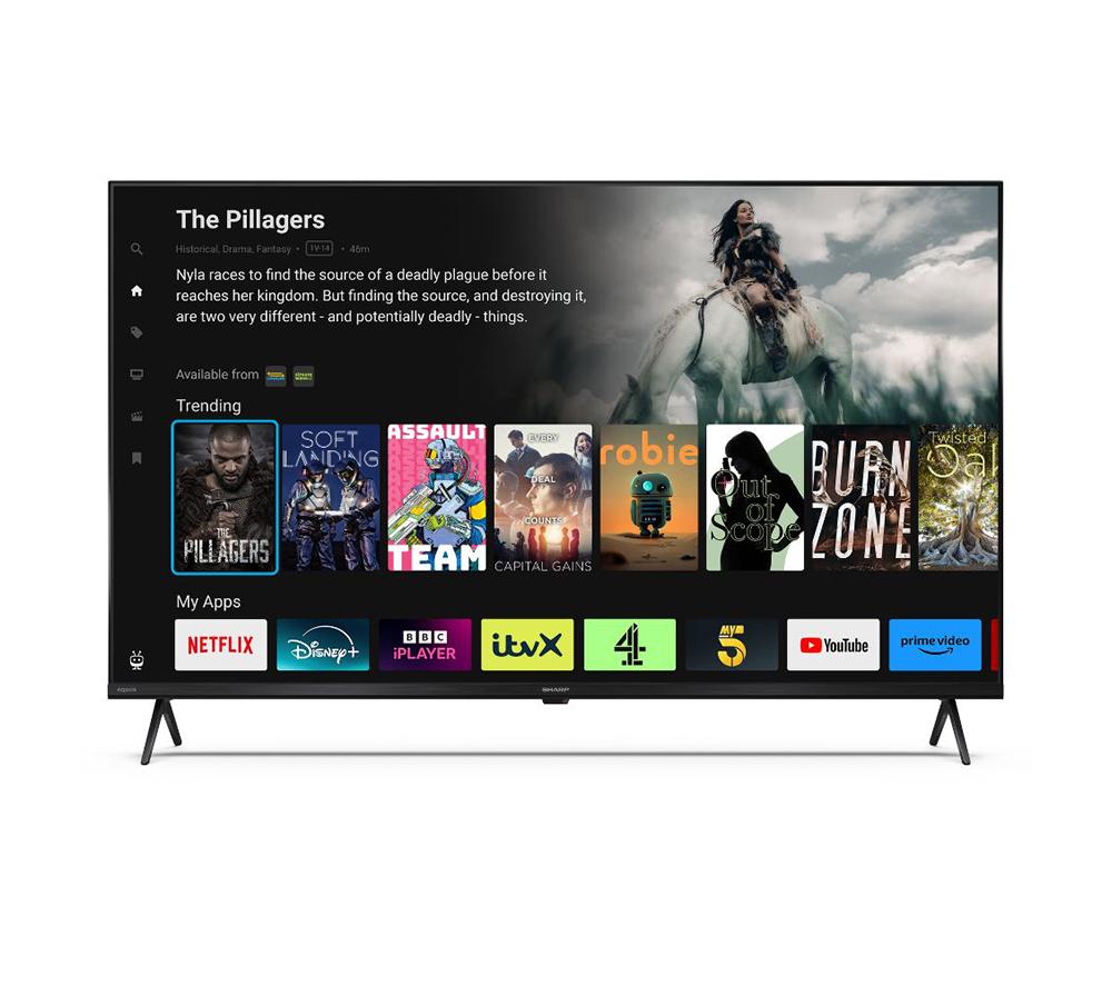SHARP 4T-C43HM5245KB 40" Smart 4K Ultra HD HDR QLED TV image number 4 of 11