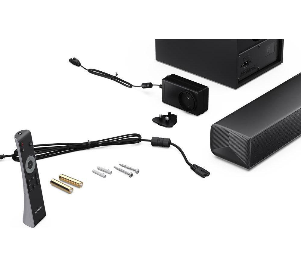 SHARP HT-SBW121K 2.1 Wireless Compact Sound Bar image number 2 of 12