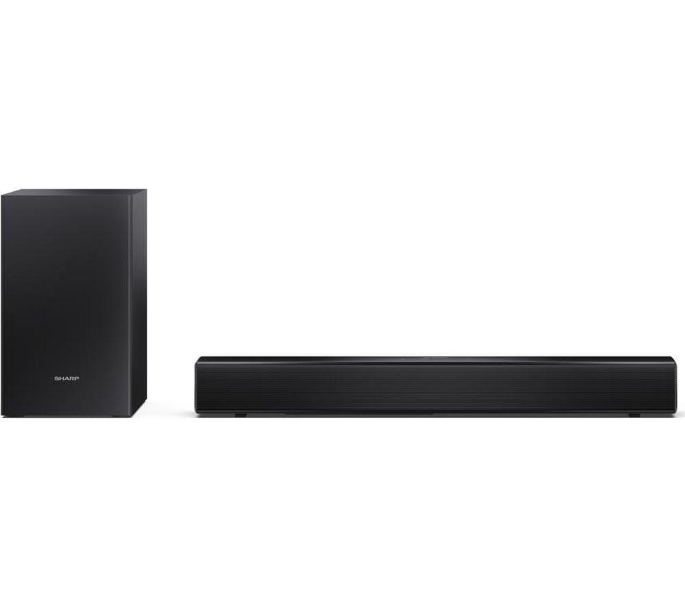 SHARP HT-SBW121K 2.1 Wireless Compact Sound Bar image number 4 of 12